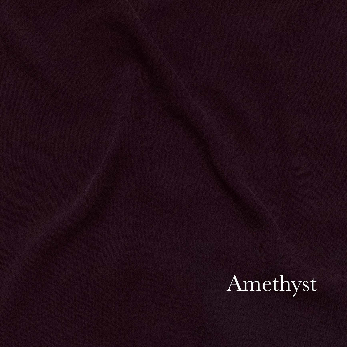 Plain Georgette - Amethyst