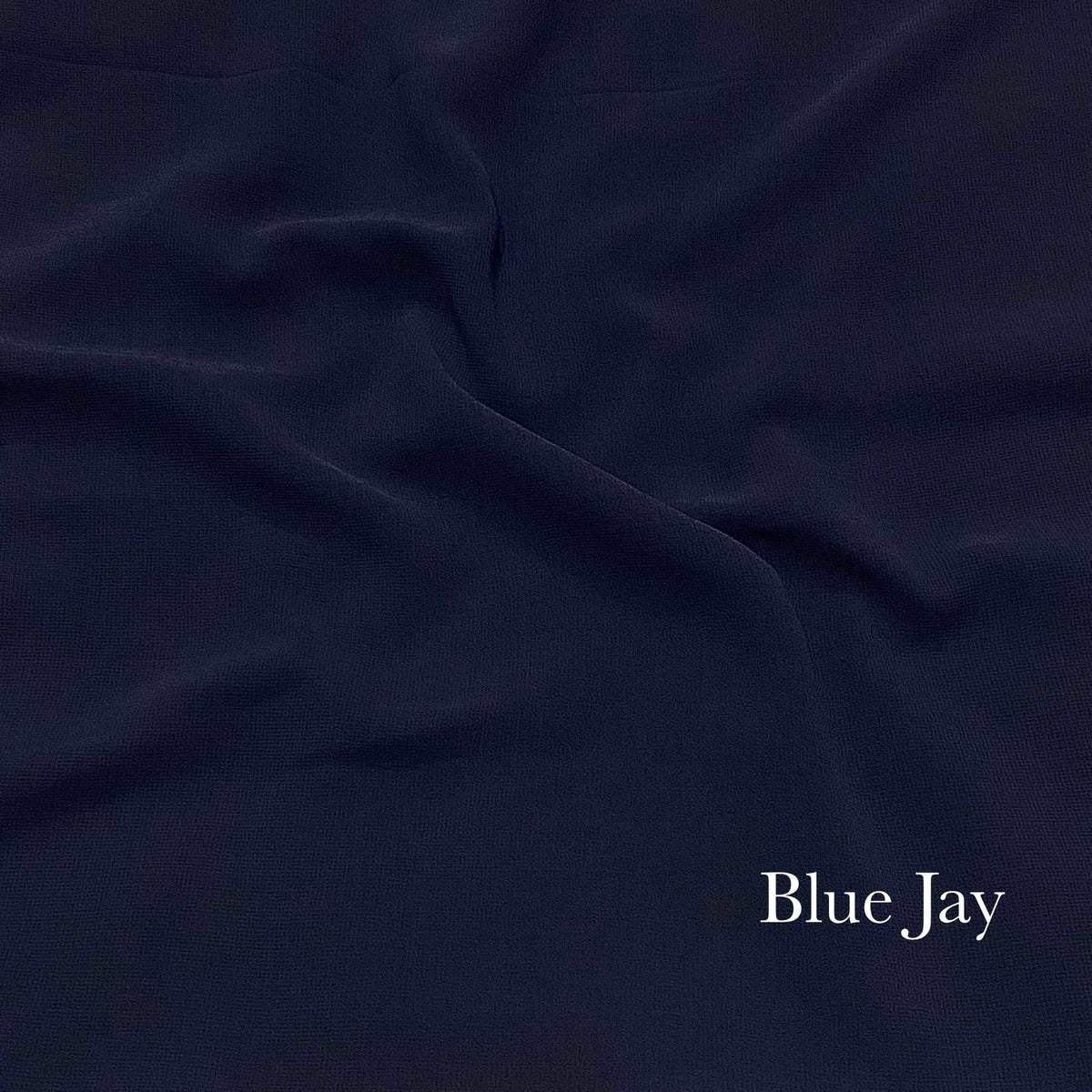 Plain Georgette - Blue Jay