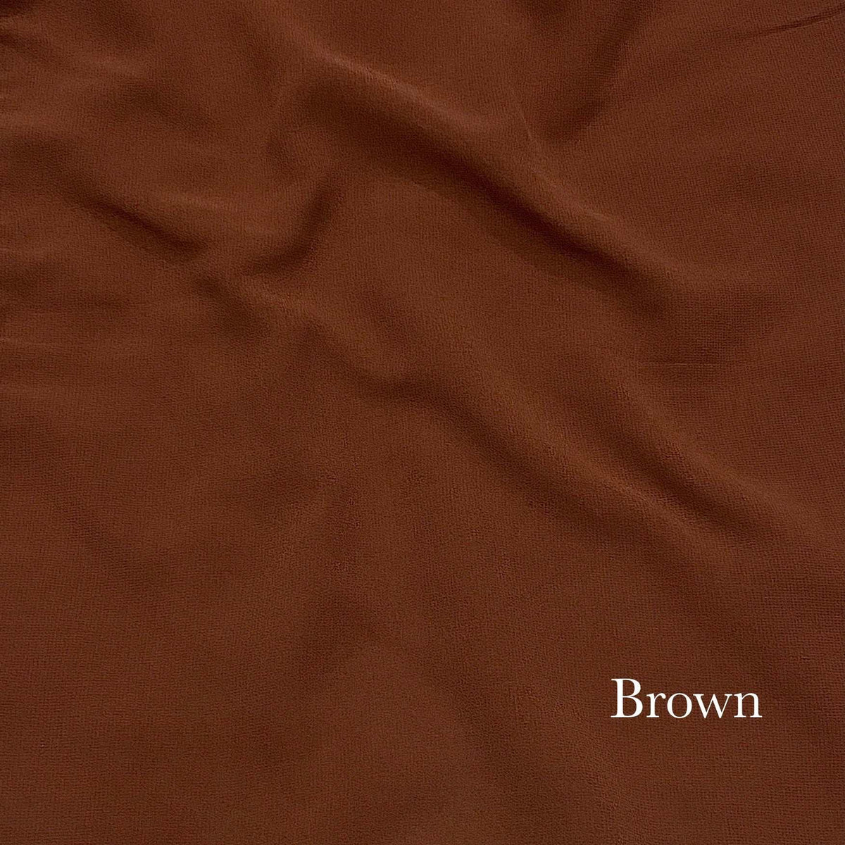 Plain Georgette - Brown