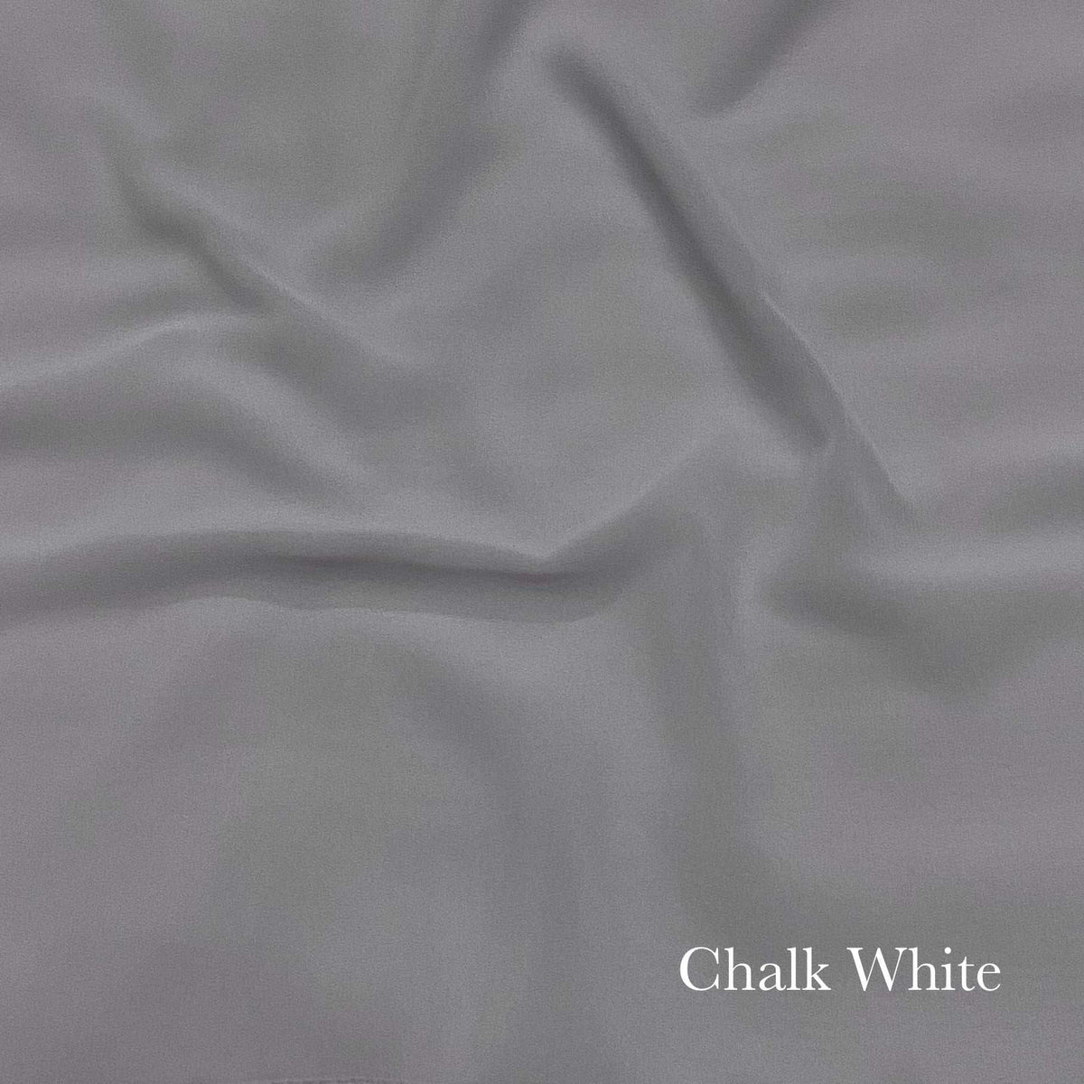 Plain Georgette - Chalk White