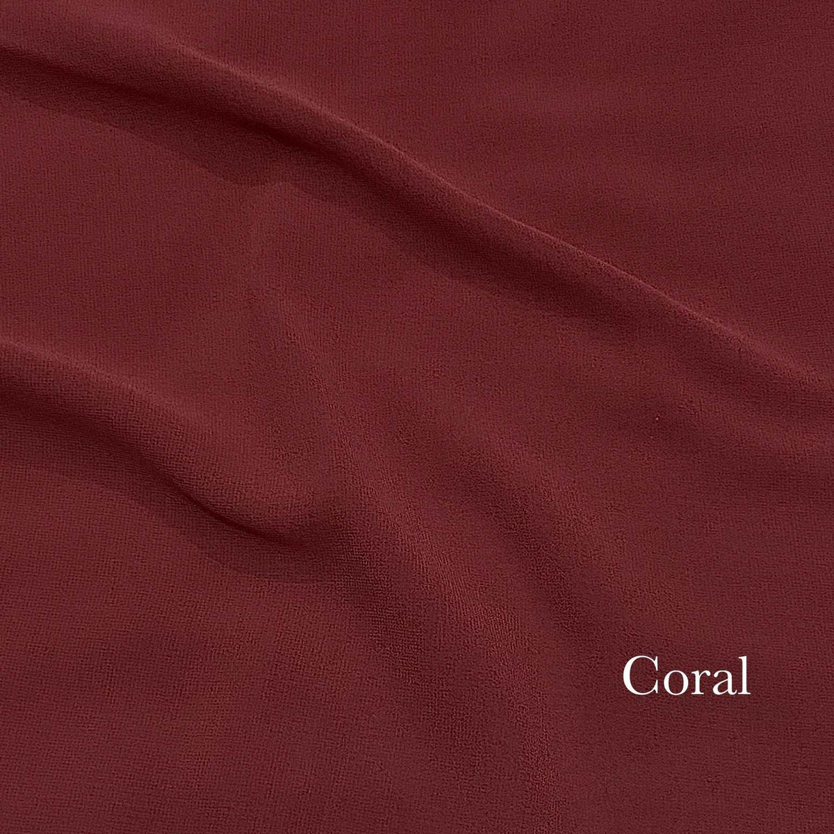 Plain Georgette - Coral