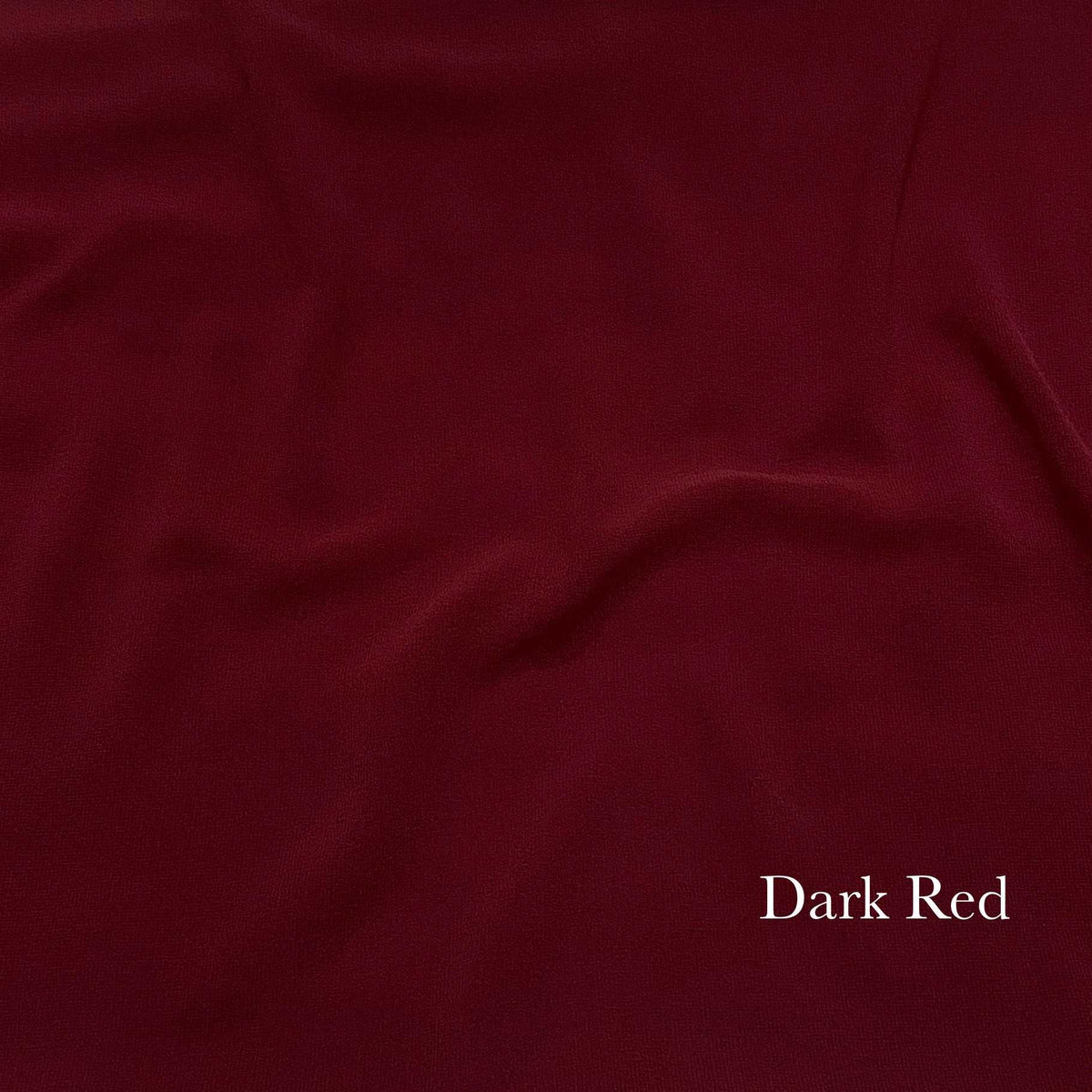 Plain Georgette - Dark Red