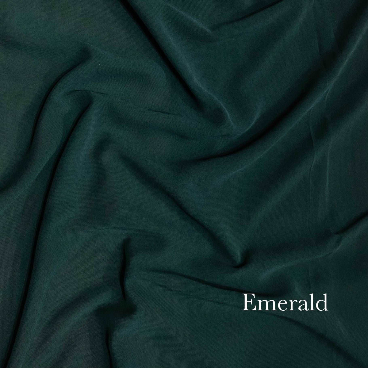 Plain Georgette - Emerald