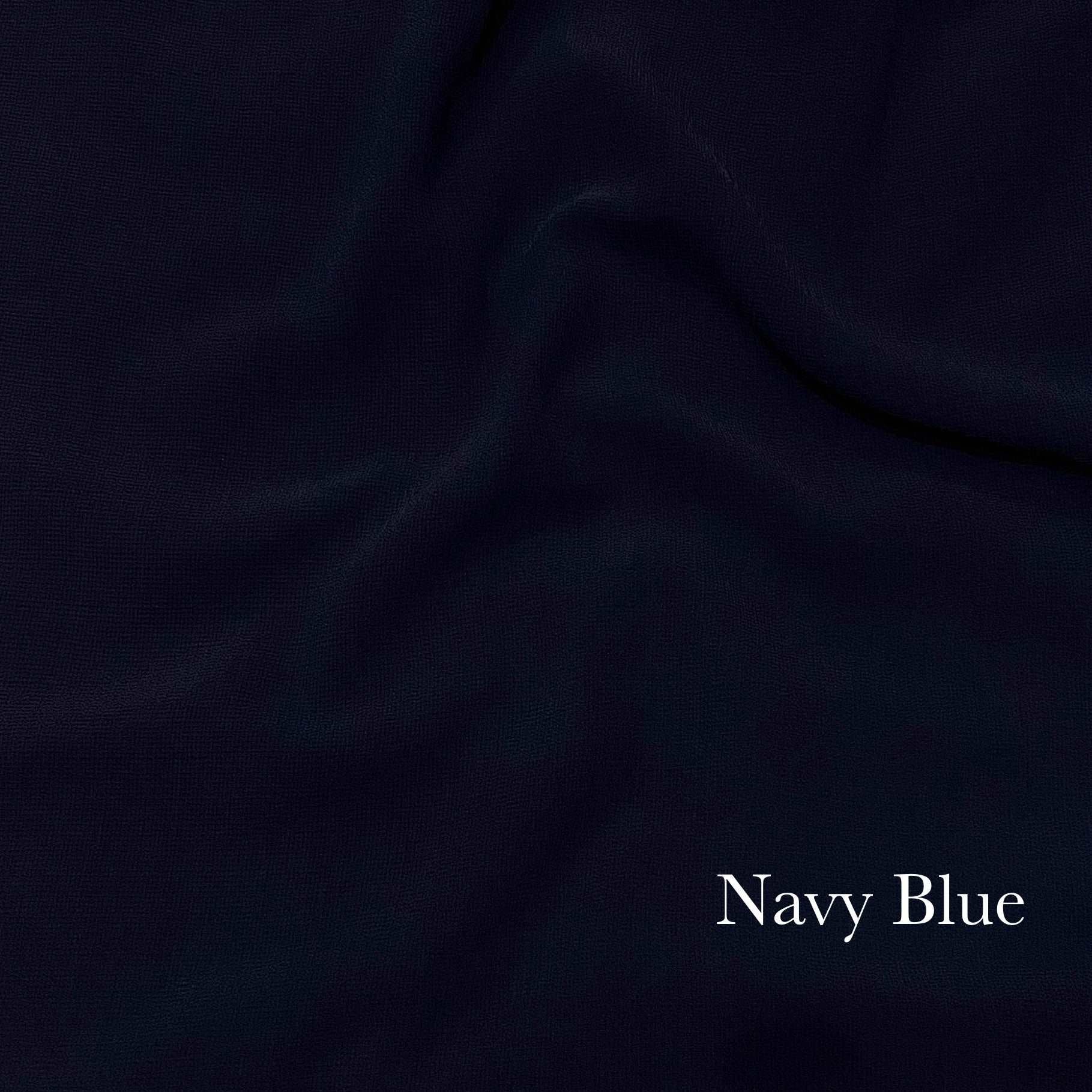 Plain Georgette - Navy Blue