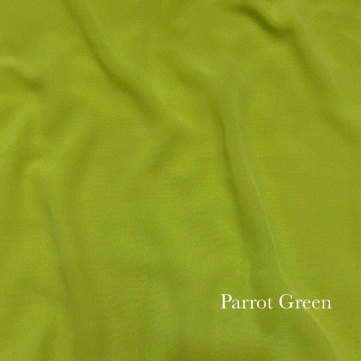 Plain Georgette - Parrot Green