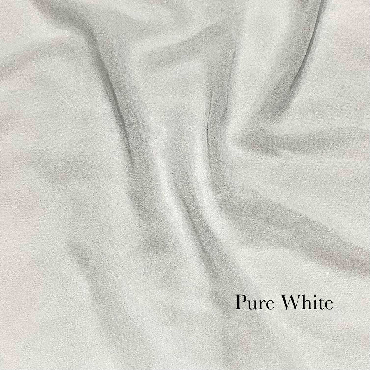 Plain Georgette - Pure White