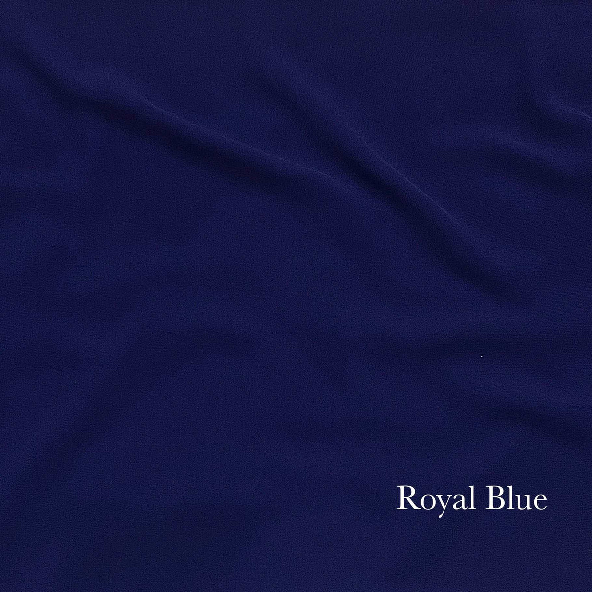 Plain Georgette - Royal Blue