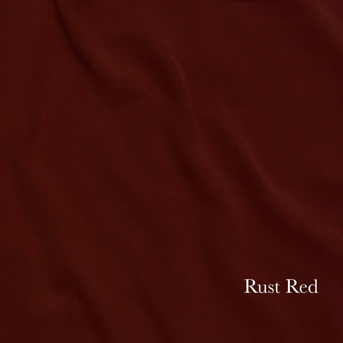 Plain Georgette - Rust Red