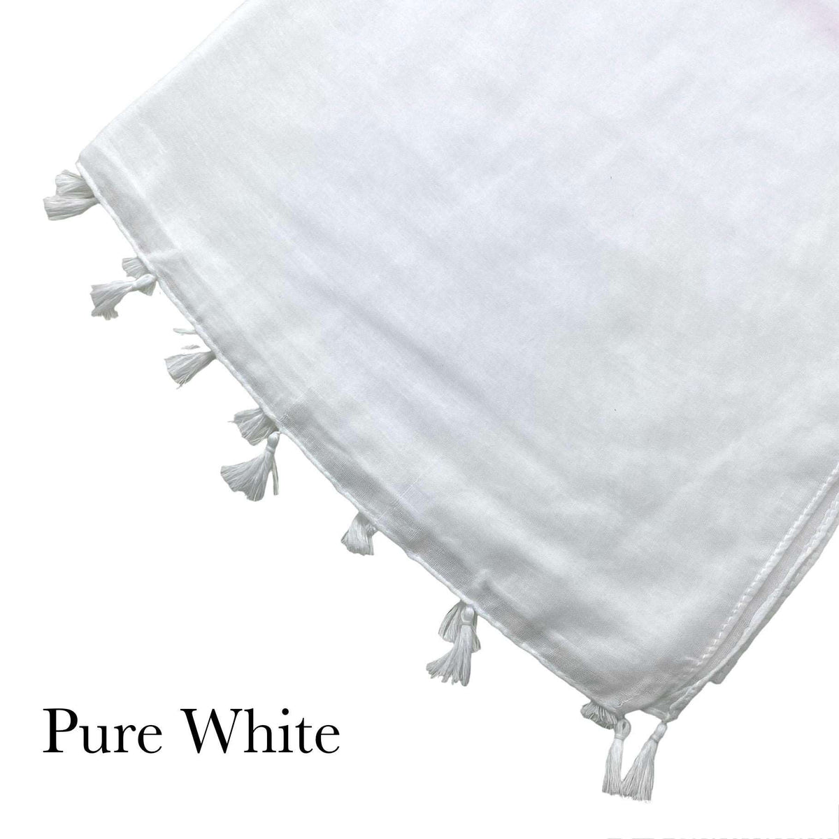 Plain Tassel - Pure White