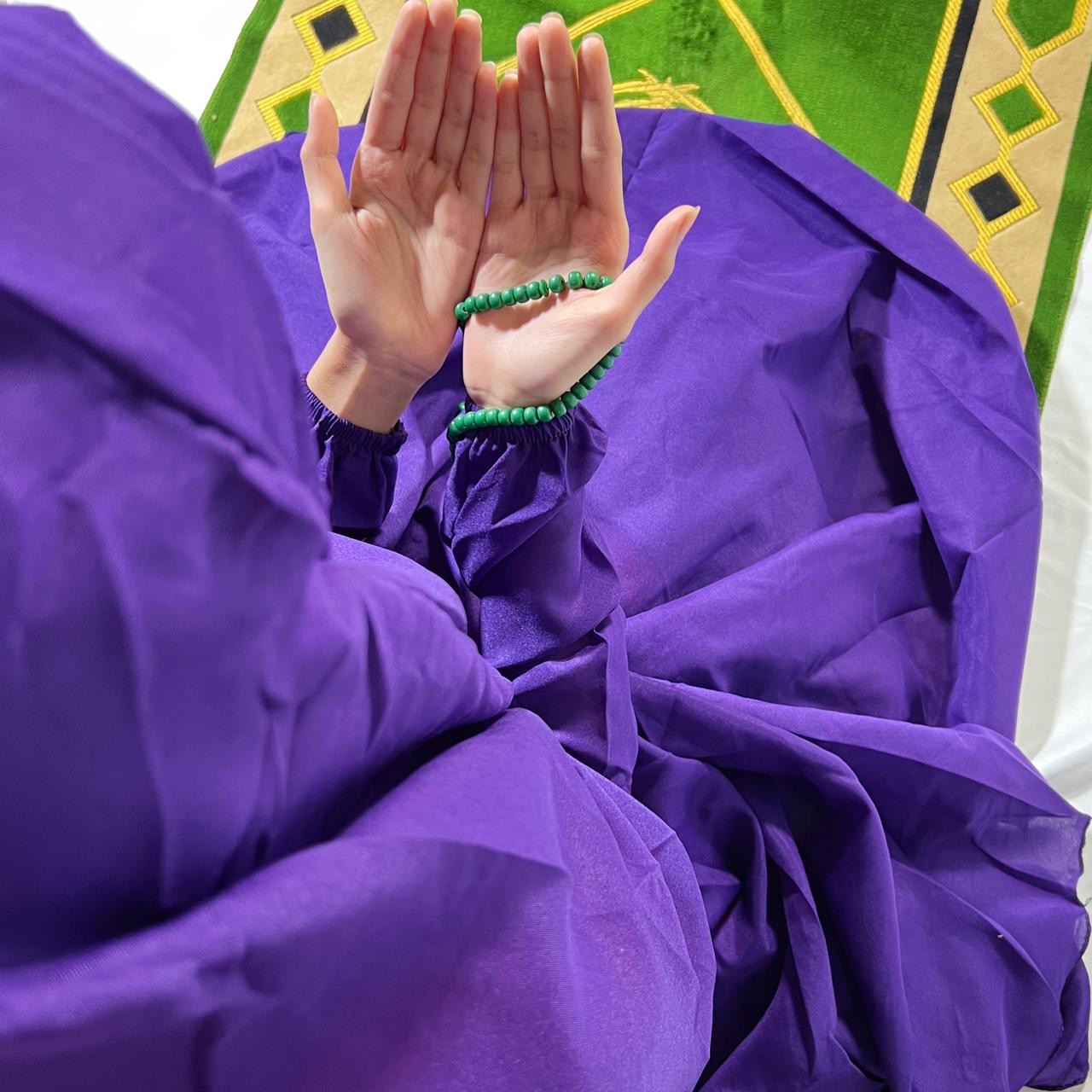 Plain Namaz Chadar - Purple