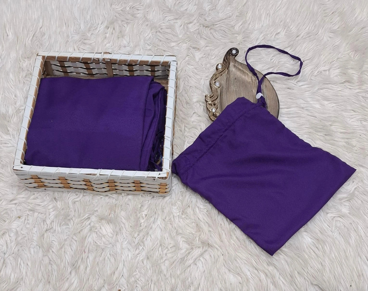 Namaz Chadar with Bag - Purple