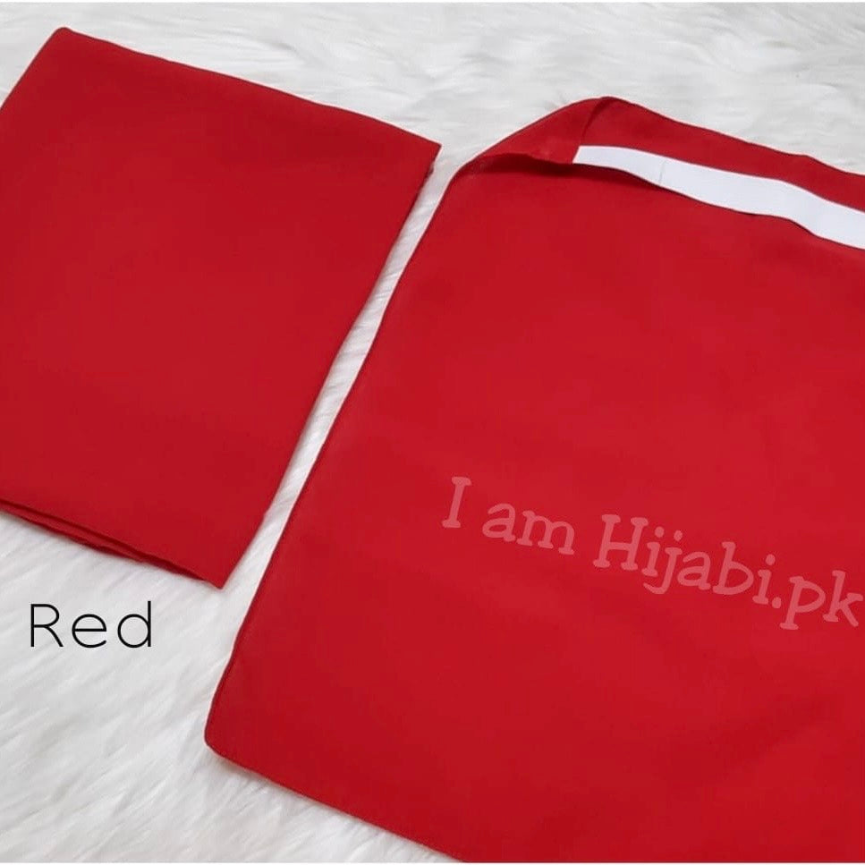 Hijab And Niqab Set - Red