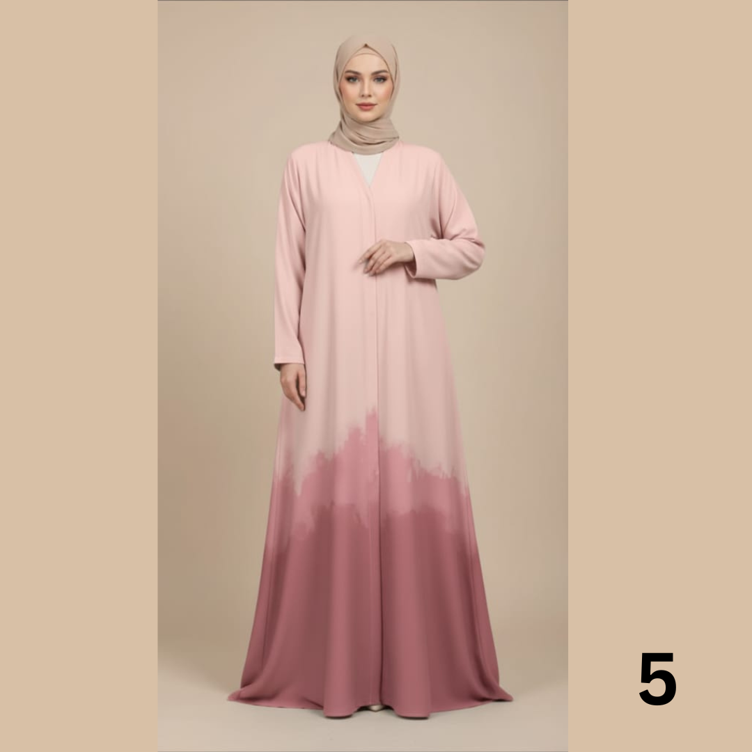 Trending tie & dye Abaya