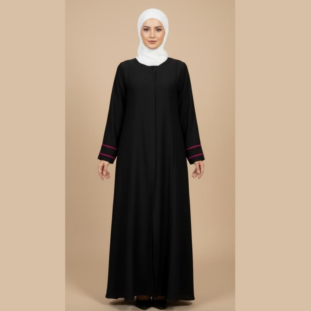 Front & Back Kalli Button Open Abaya😍
