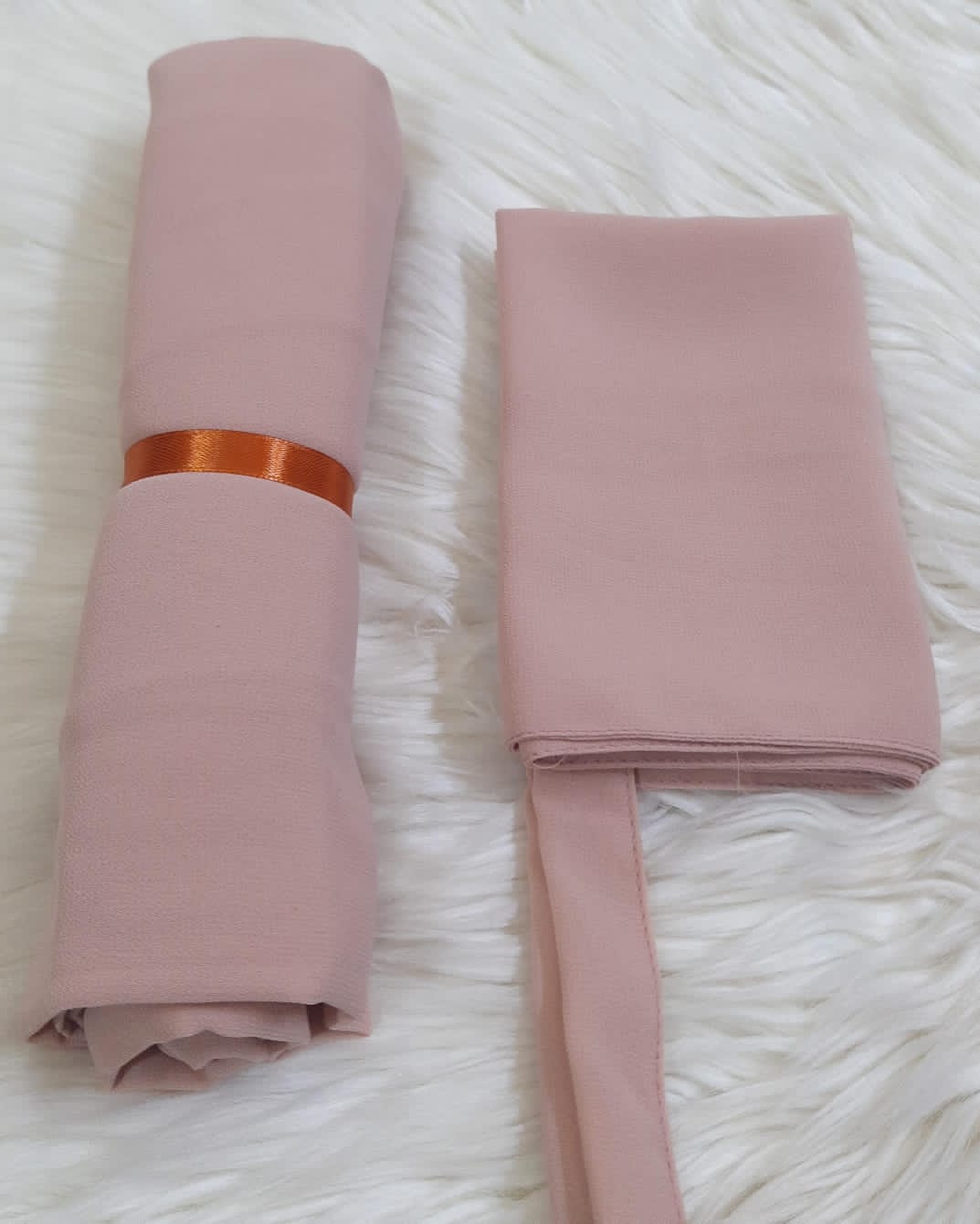 Tie Back Niqab Set - Nude