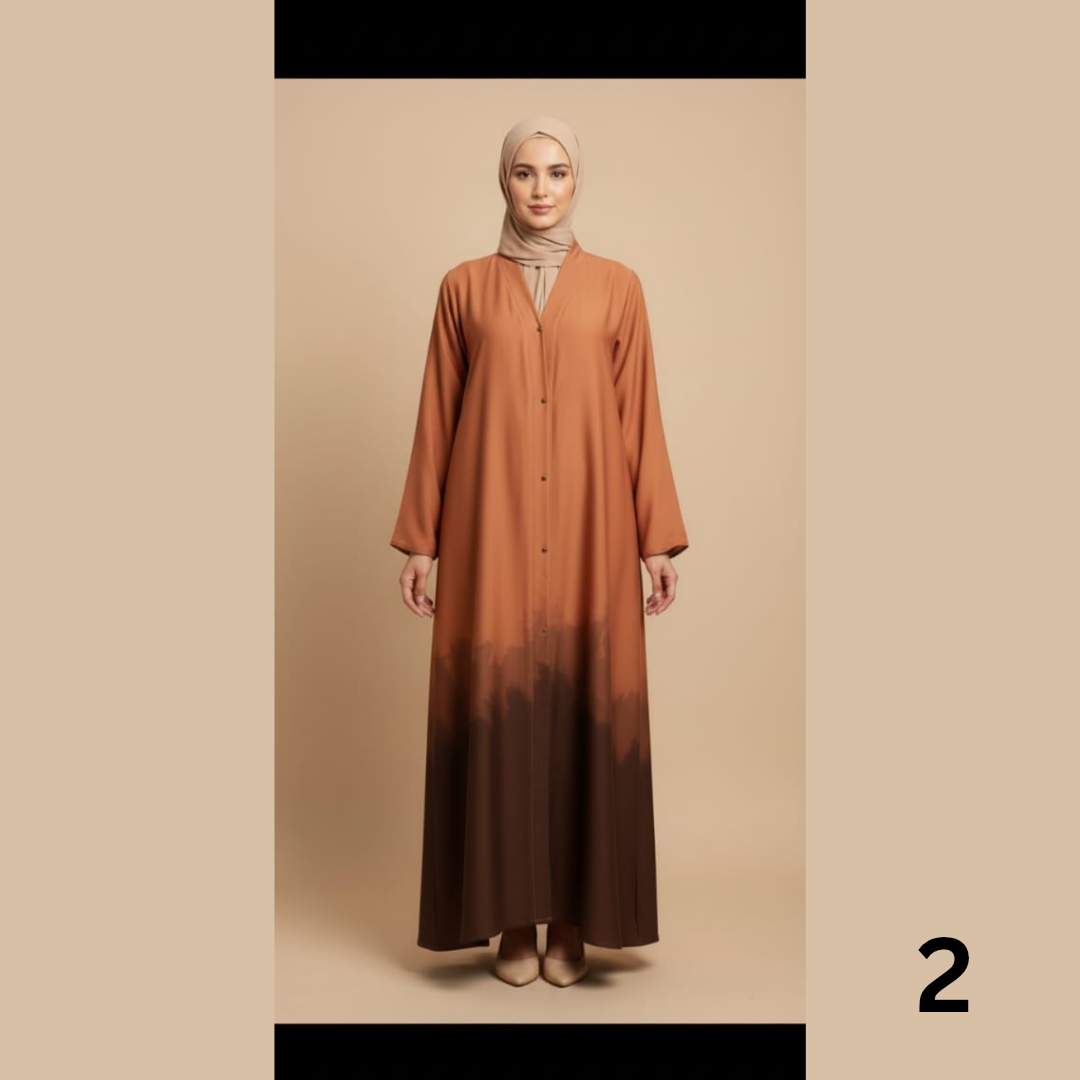 Trending tie & dye Abaya