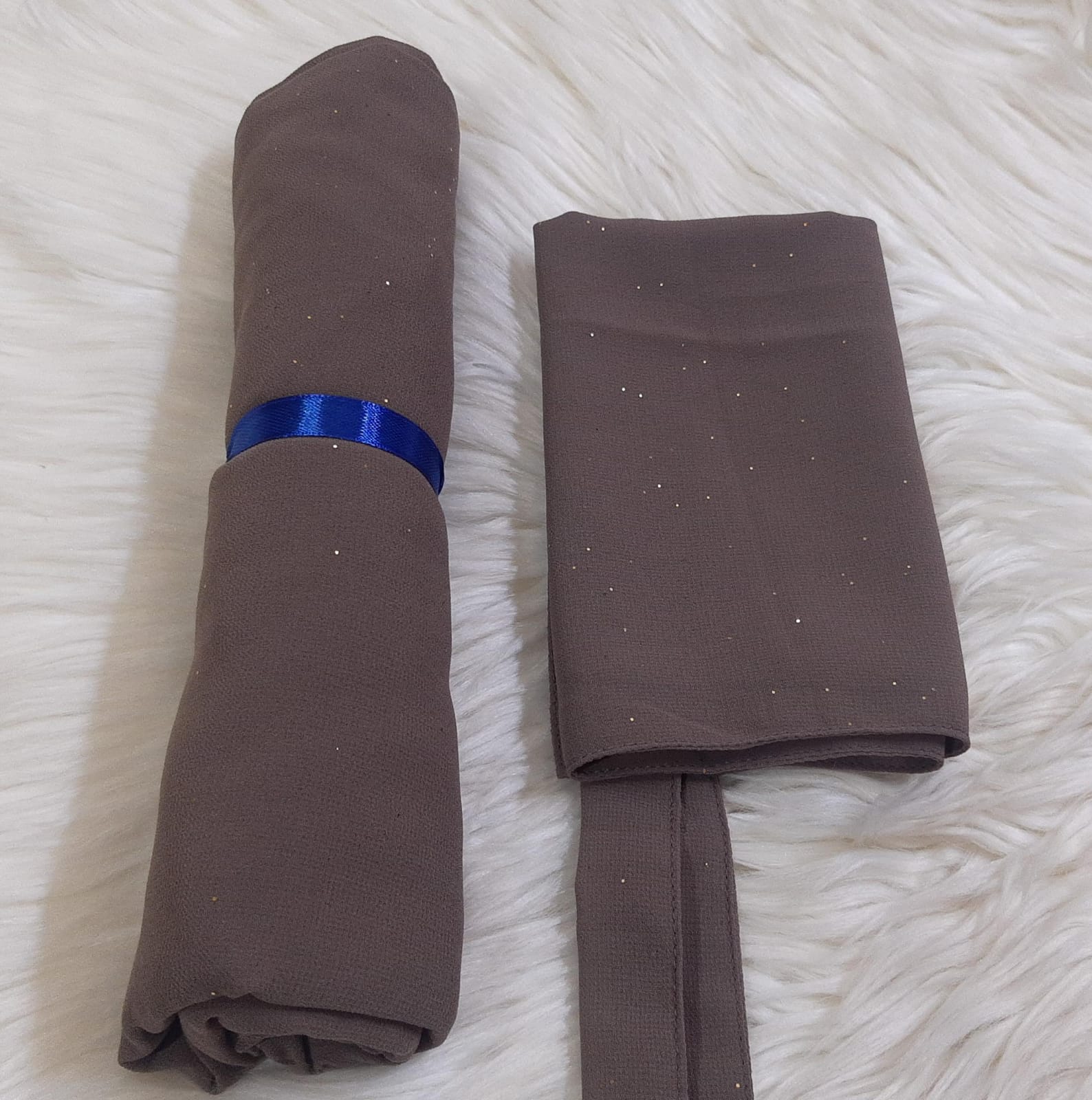 Tie Back Niqab Set - Mink