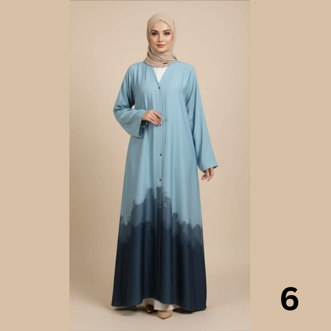 Trending tie & dye Abaya