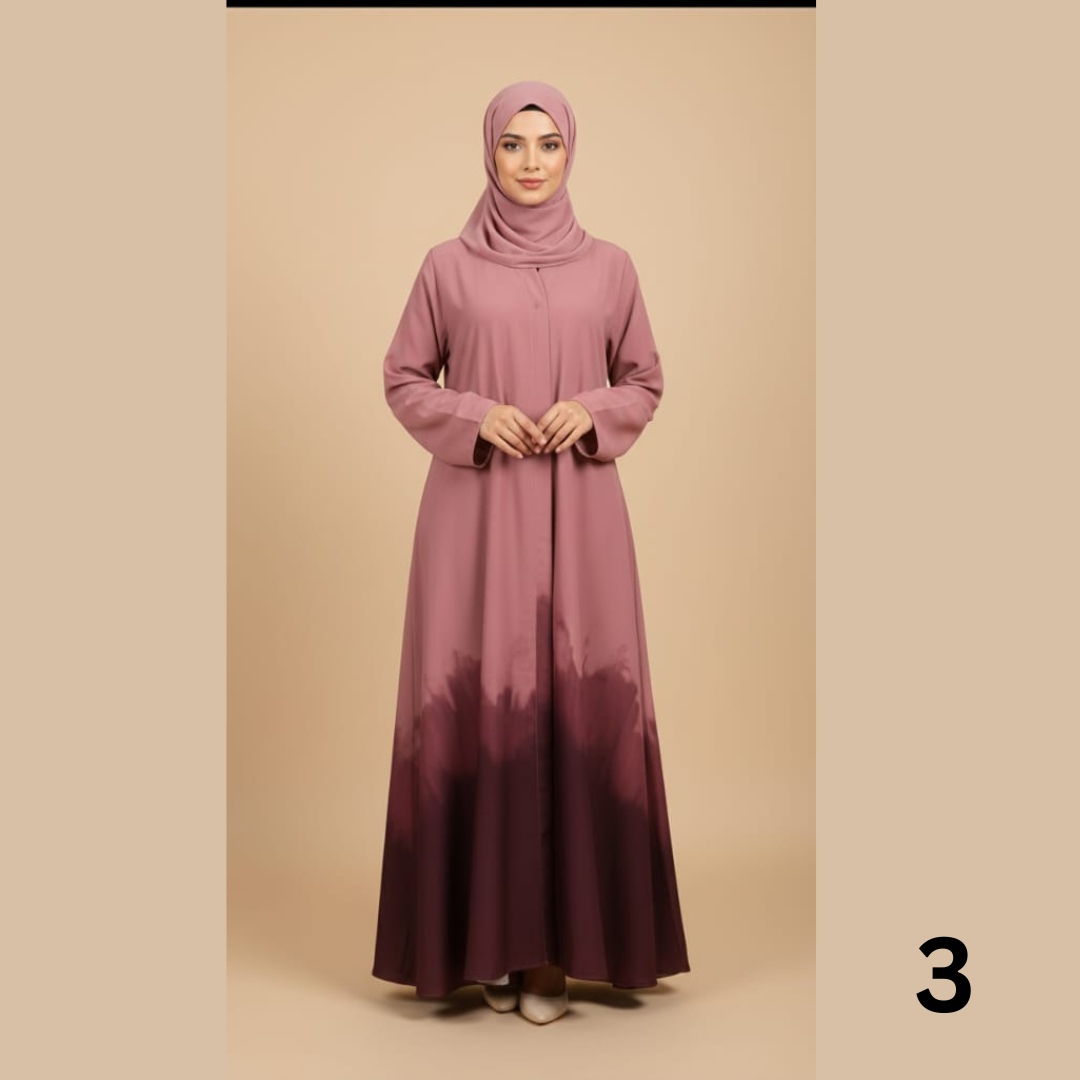 Trending tie & dye Abaya