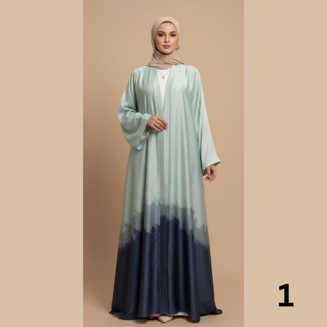 Trending tie & dye Abaya