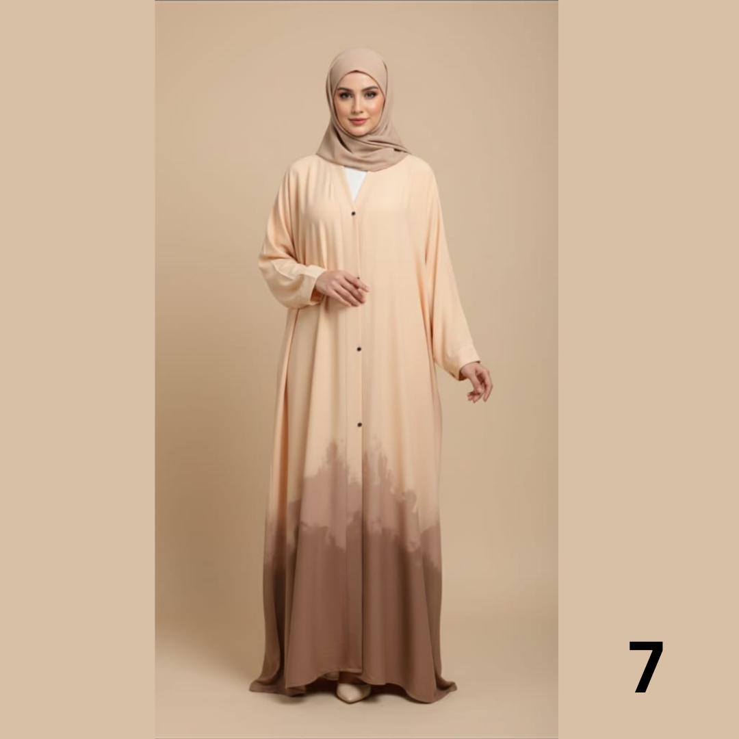 Trending tie & dye Abaya
