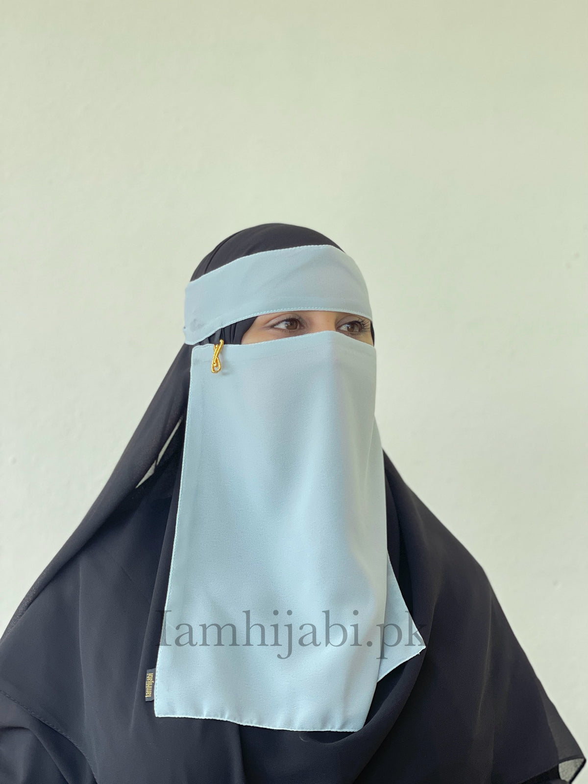 Saudi Niqab Large - Sky Blue