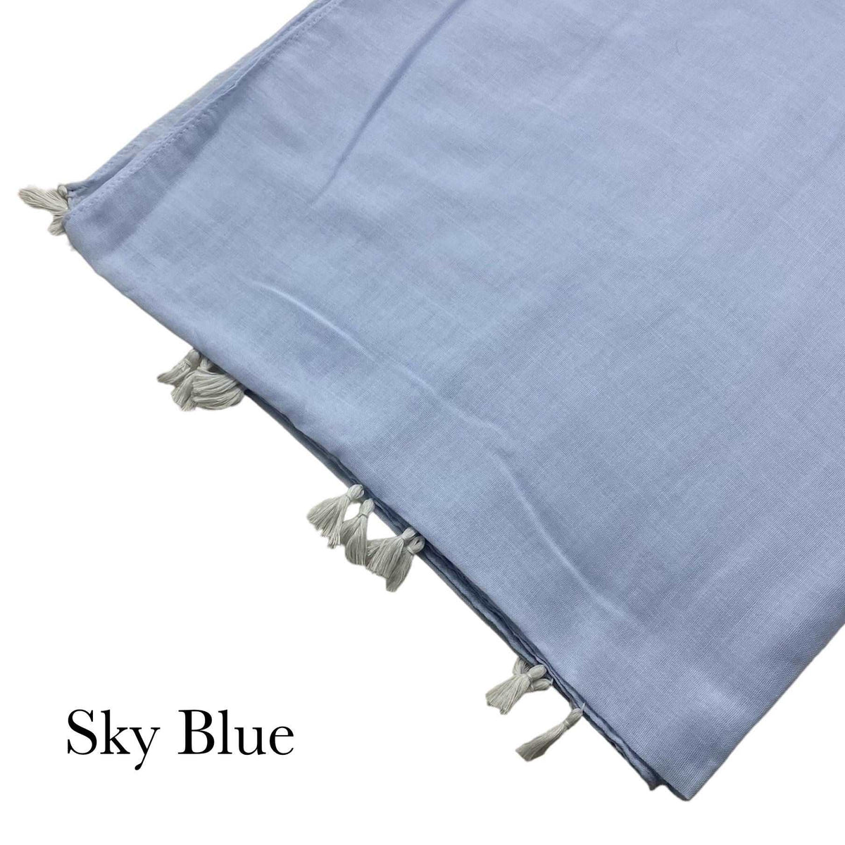 Plain Tassel - Sky Blue