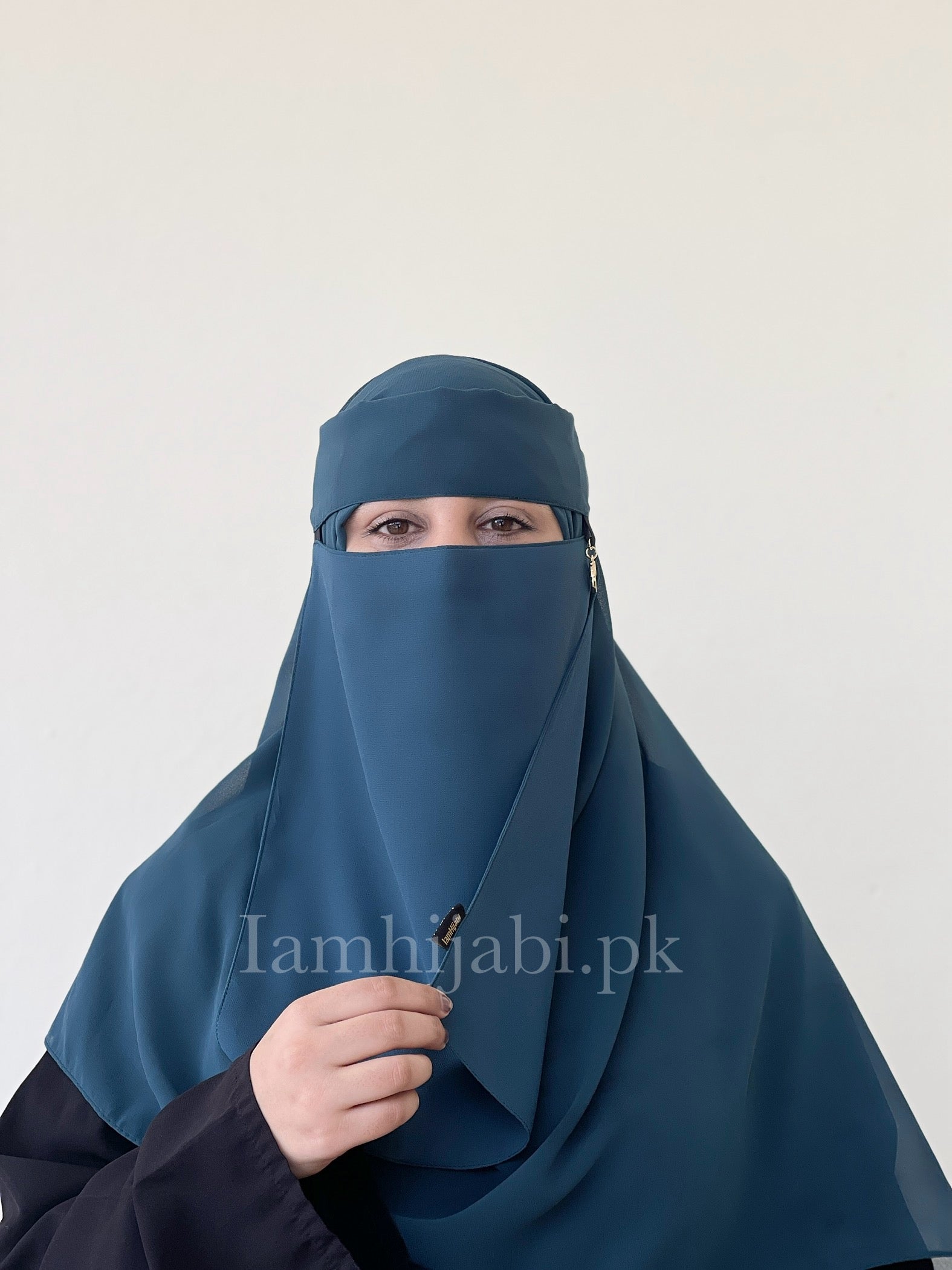 Saudi Niqab Set - Teal Blue