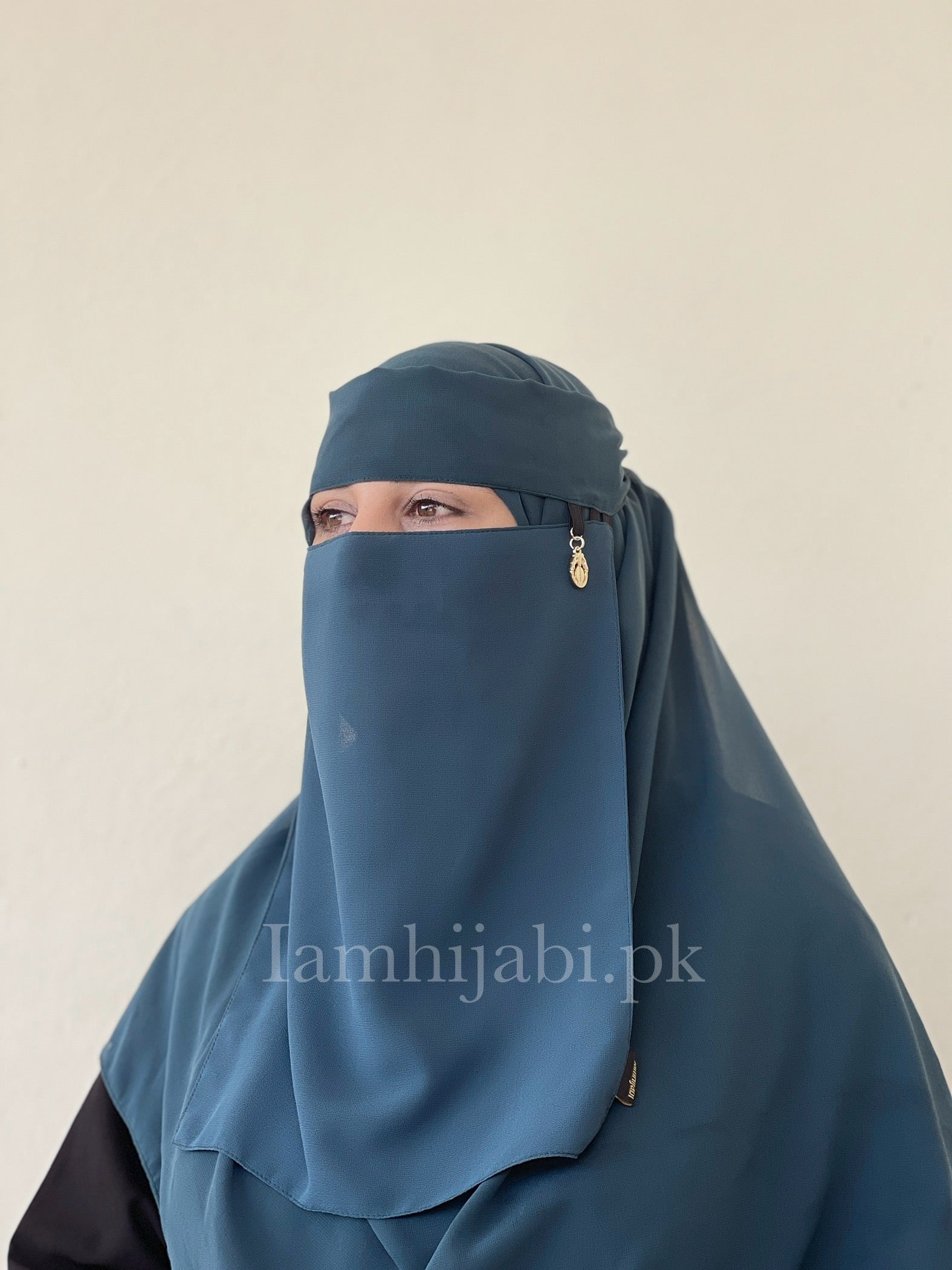 Saudi Niqab Set - Teal Blue