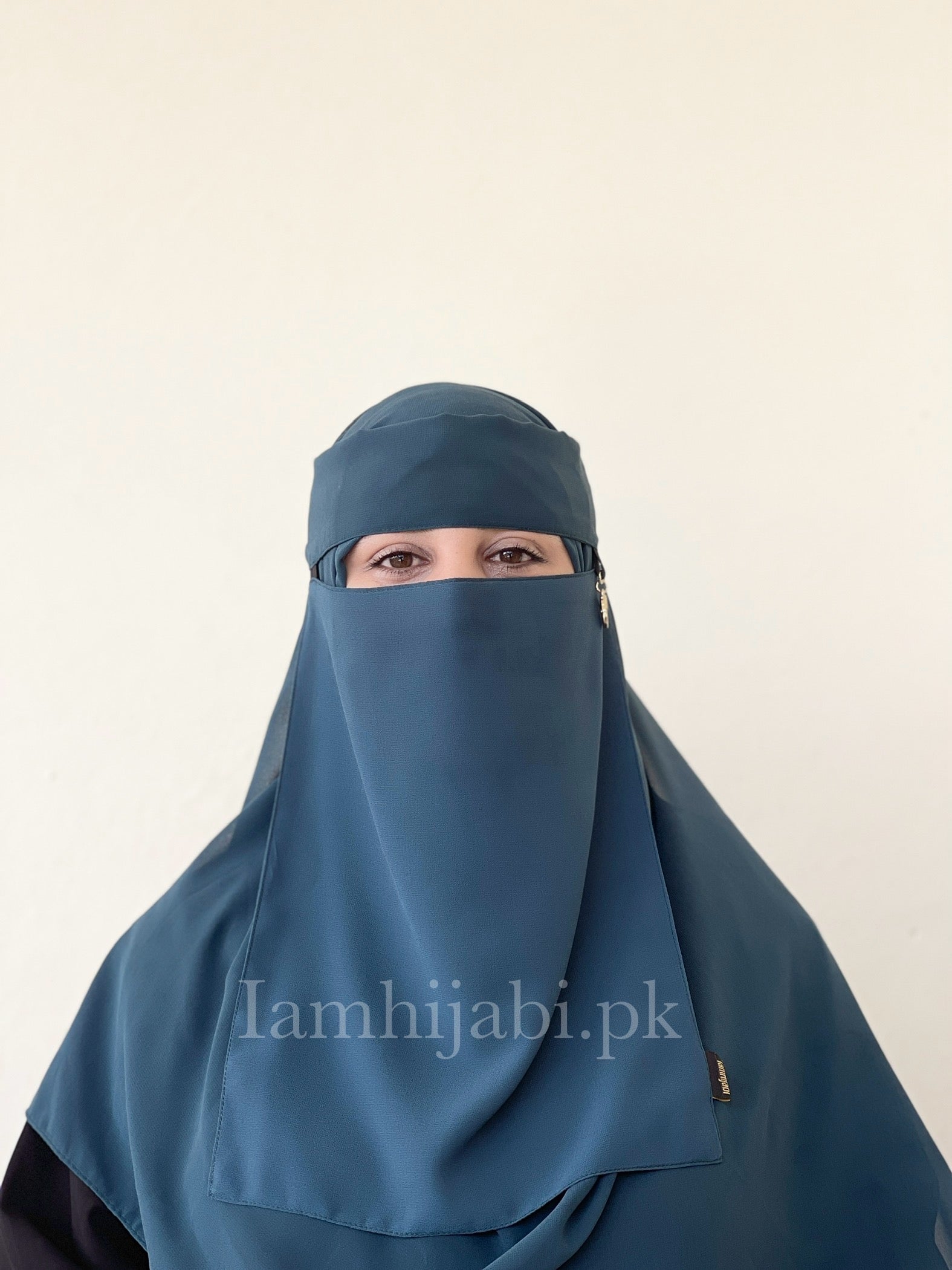 Saudi Niqab Set - Teal Blue