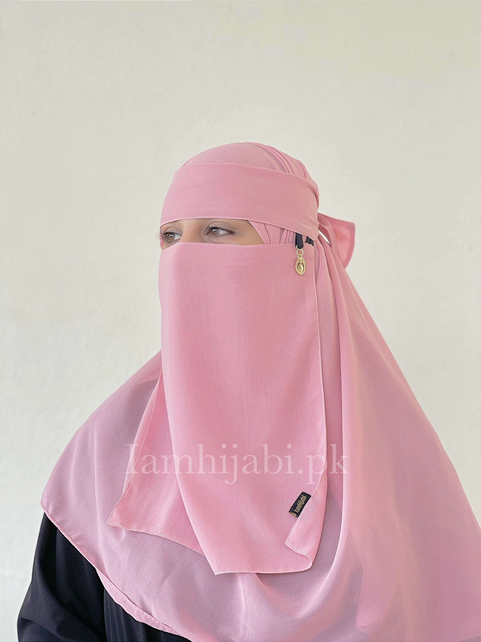 Saudi Niqab Set - Tea Pink