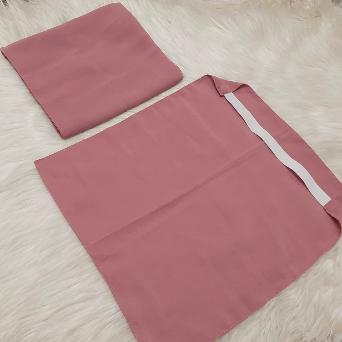 Hijab And Niqab Set - Tea Pink