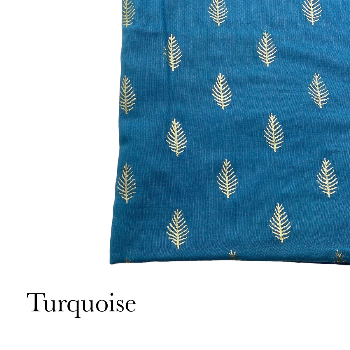 Pine Foil Lawn - Turquoise