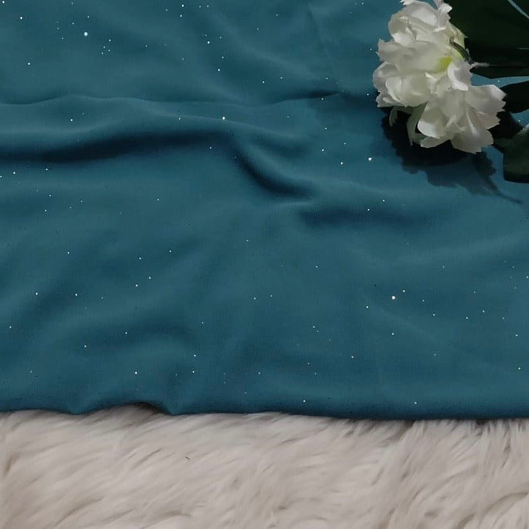 Glitter Georgette - Turquoise