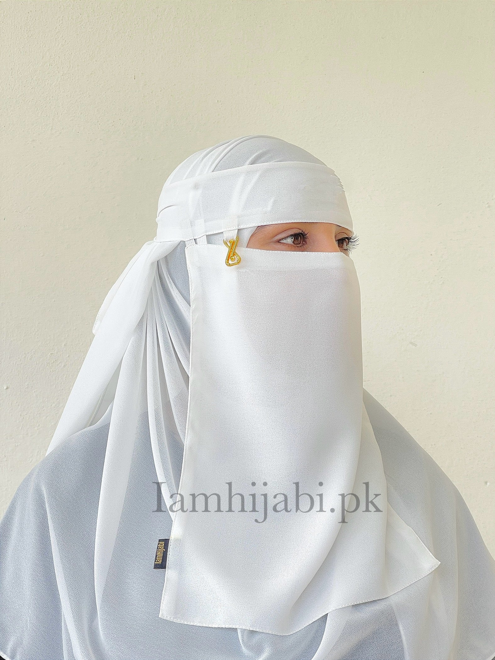 Saudi Niqab Set - White